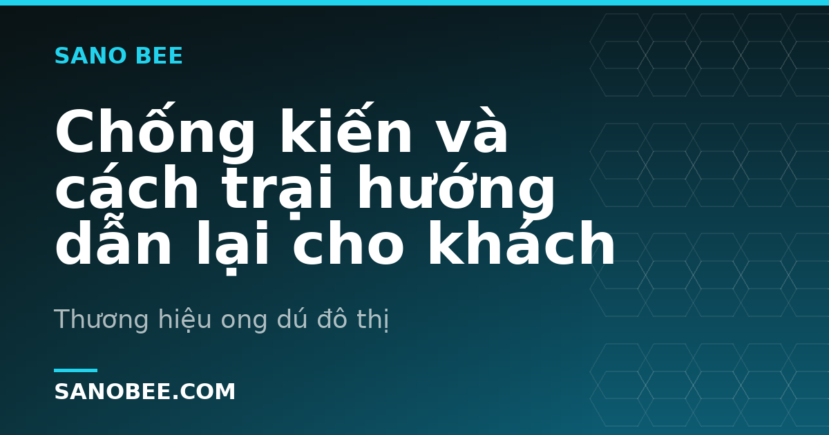 Chống kiến và cách trại hướng dẫn lại cho khách