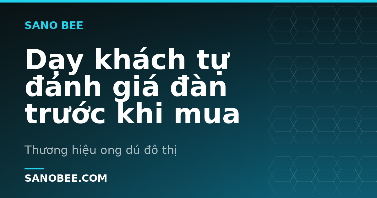 Dạy khách tự đánh giá đàn trước khi mua