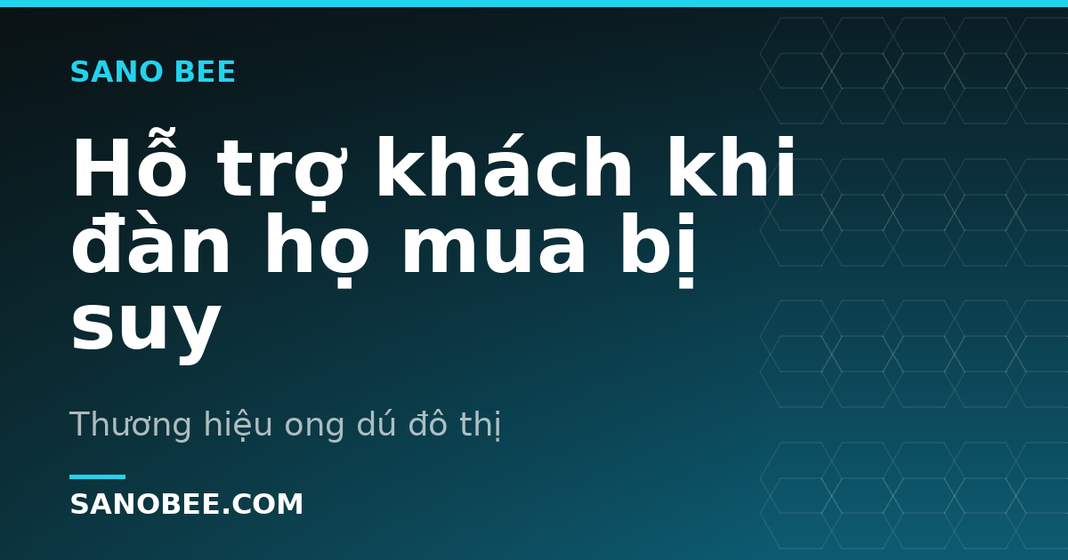 Hỗ trợ khách khi đàn họ mua bị suy
